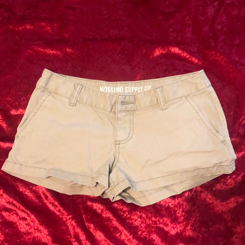 Mossimo Supply Co. khaki short shorts sz 3 Juniors